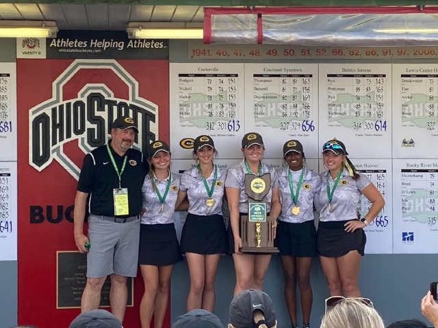 Varsity Girls Golf Holds On For State Title, Brings Trophy Back Home  After 27 Years of Trying