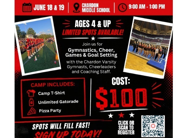 CHARDON CHEER & GYMNASTICS CAMP