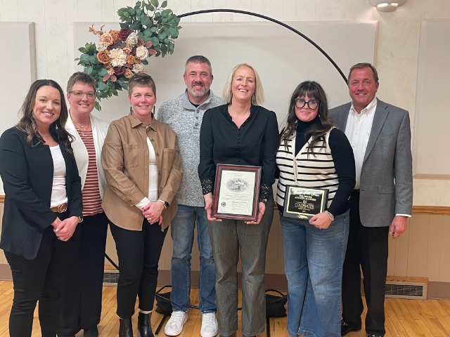 Coldwater Athletic Boosters receives recognition from the Coldwater Chamber of Commerce