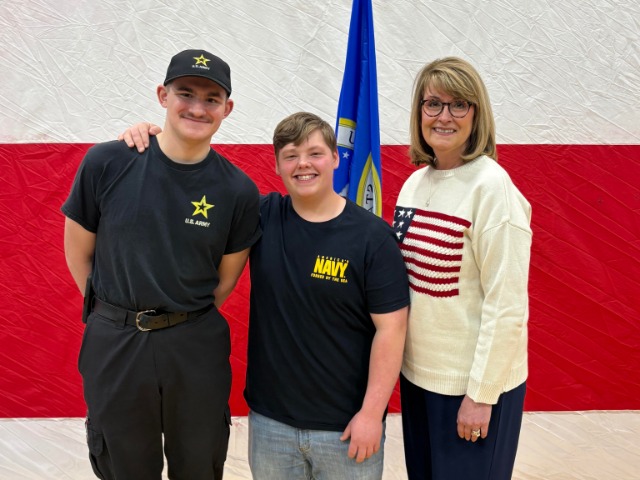 Military signing day photo