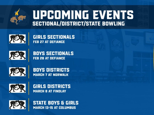 Boys and Girls Wrestling Tournament Dates