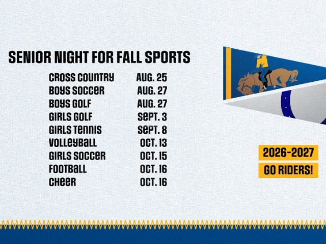 FALL SPORTS SENIOR DATES