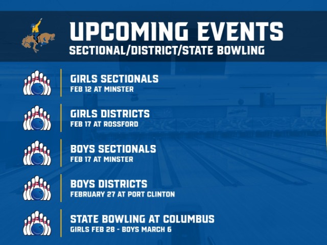 Boys and Girls Bowling Schedule