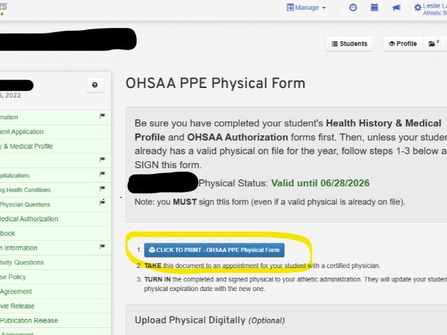 Physical Day forms needed!!!