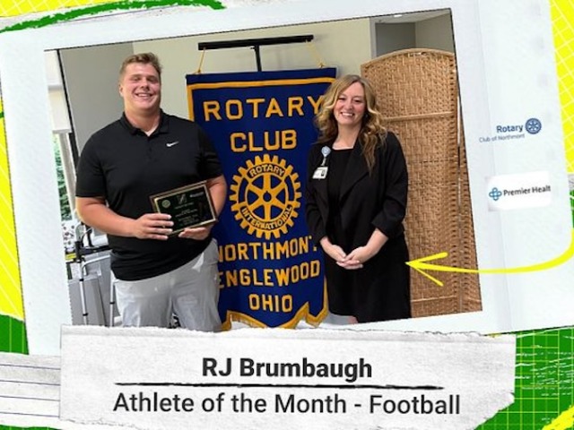 Athlete of the Month - Football - RJ Brumbaugh