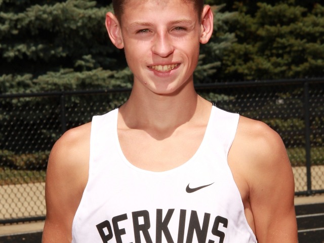 Joel Smelcer Sets Meet Record as Perkins Boys Cross Country Finishes Eighth