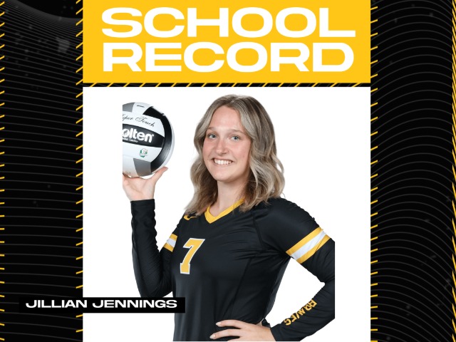 Jillian Jennings breaks school record 