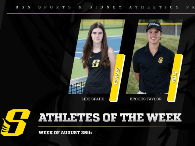 BSN SPORTS  & SIDNEY ATHLETICS PRESENTS- ATHLETES OF THE WEEK 