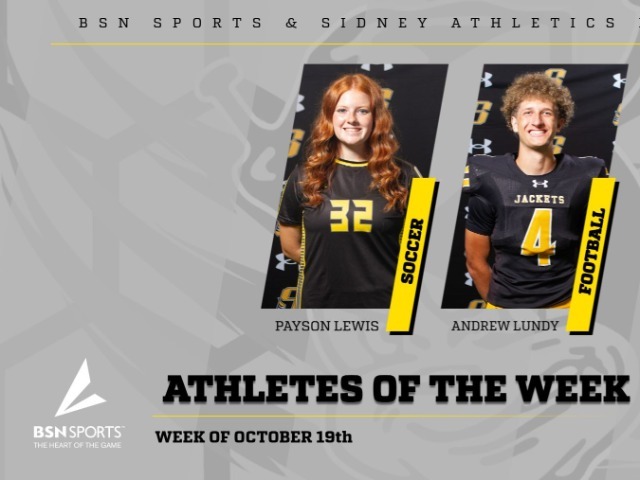 BSN SPORTS  & SIDNEY ATHLETICS PRESENTS- ATHLETES OF THE WEEK 