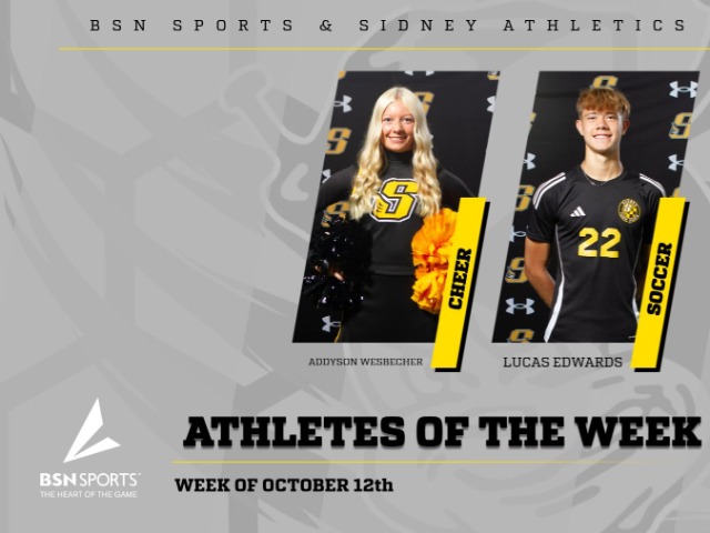 BSN SPORTS  & SIDNEY ATHLETICS PRESENTS- ATHLETES OF THE WEEK 
