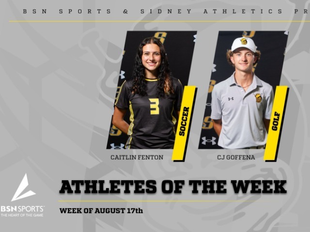 BSN SPORTS & SIDNEY ATHLETICS PRESENTS- ATHLETES OF THE WEEK