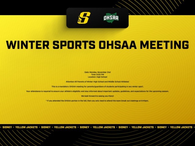 2026-2027 WINTER SPORTS OHSAA MEETING