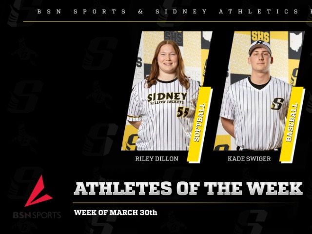 BSN SPORTS  & SIDNEY ATHLETICS PRESENTS- ATHLETES OF THE WEEK 