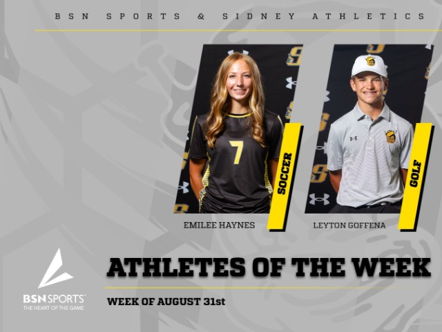 BSN SPORTS  & SIDNEY ATHLETICS PRESENTS- ATHLETES OF THE WEEK 
