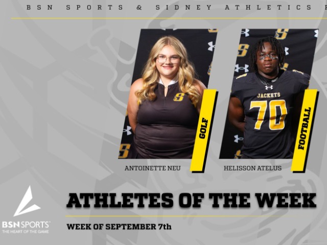 BSN SPORTS & SIDNEY ATHLETICS PRESENTS- ATHLETES OF THE WEEK