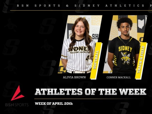BSN SPORTS  & SIDNEY ATHLETICS PRESENTS- ATHLETES OF THE WEEK 