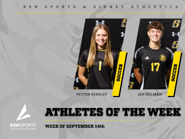 BSN SPORTS  & SIDNEY ATHLETICS PRESENTS- ATHLETES OF THE WEEK 