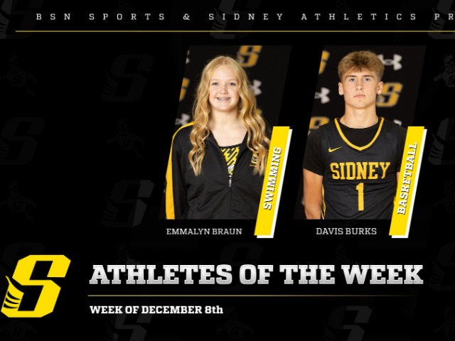 BSN SPORTS  & SIDNEY ATHLETICS PRESENTS- ATHLETES OF THE WEEK 