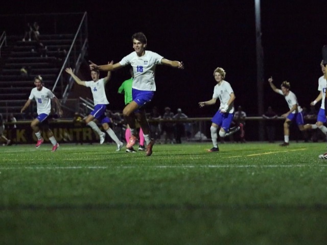 Men's Soccer draw Centerville 3-3