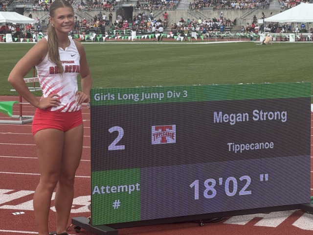 Megan Strong State Runner-up in Div. III Long Jump