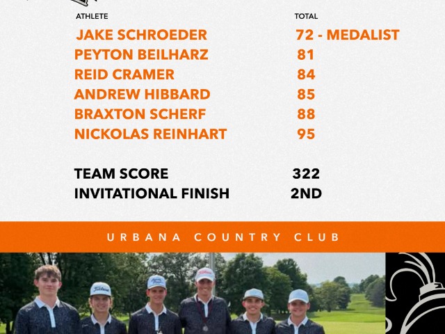 Boys Varsity Golf Finishes 2nd 