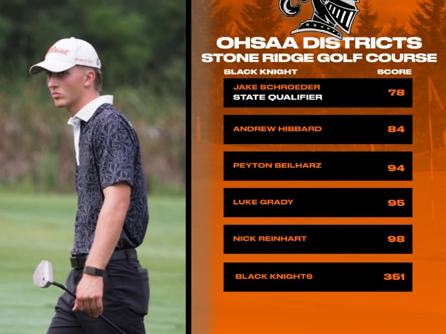 Black Knights close out season; Schroeder is headed to State!