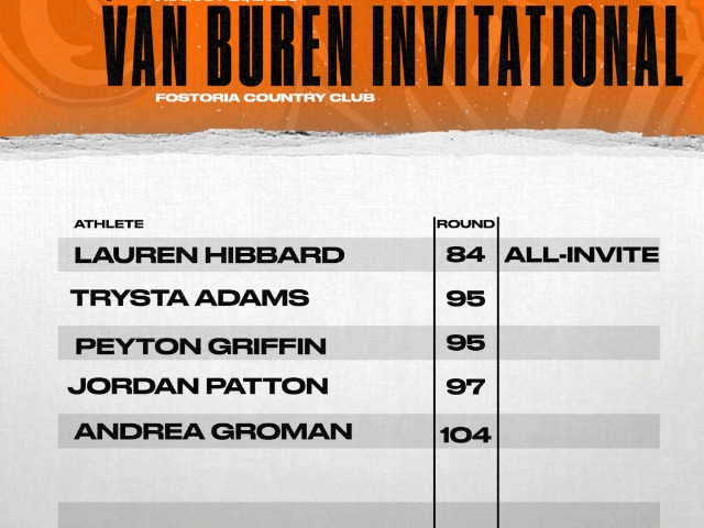Girls Golf finishes 5th at Van Buren Invitational