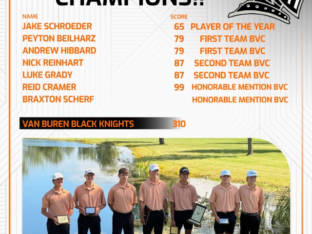 Boys Golf Captures 5th Straight BVC Championship