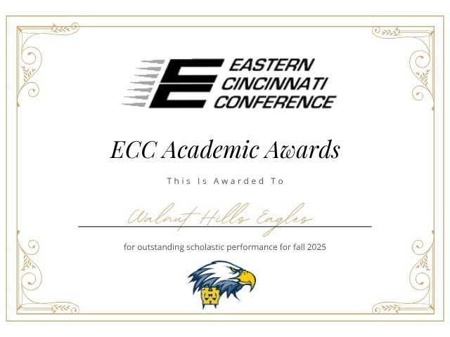 100+ Walnut Hills Student-Athletes Earn ECC Academic Awards