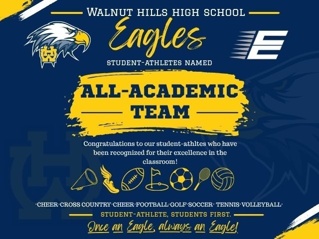 Excellence in the Classroom: Walnut Hills Eagles Earn ECC All-Academic Team Honors