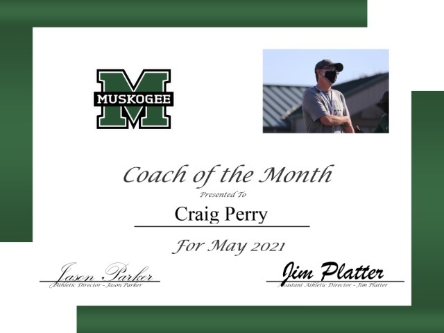Muskogee Athletic Dept Awards Announced