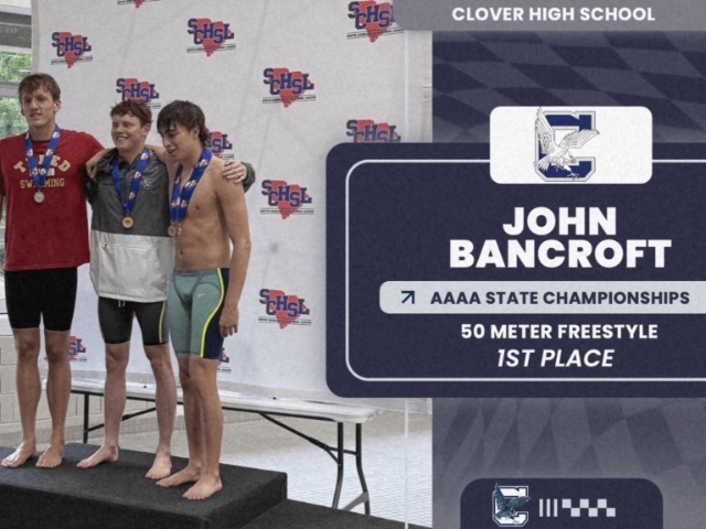 John Bancroft Crowned AAAA State Champion in the 50-Meter Freestyle