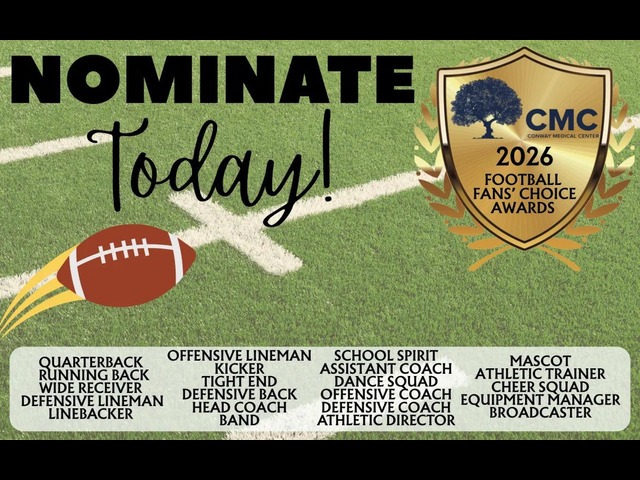 The 2026 Horry County Football Fans' Choice Awards are HERE!
