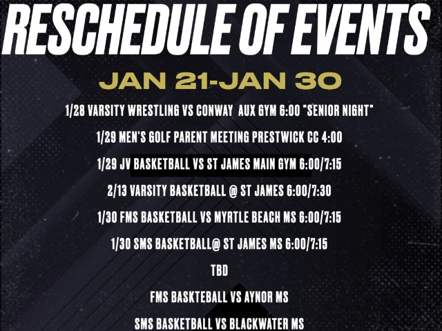 Athletic Changes due to Wintry Weather
