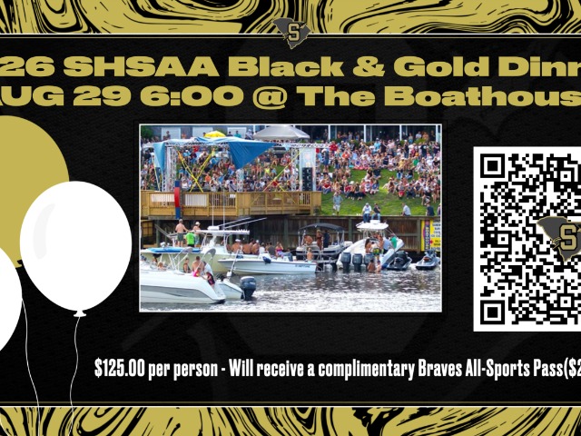 2026 SHSAA Black & Gold Dinner 8/29 The Boathouse 6:00-9:00