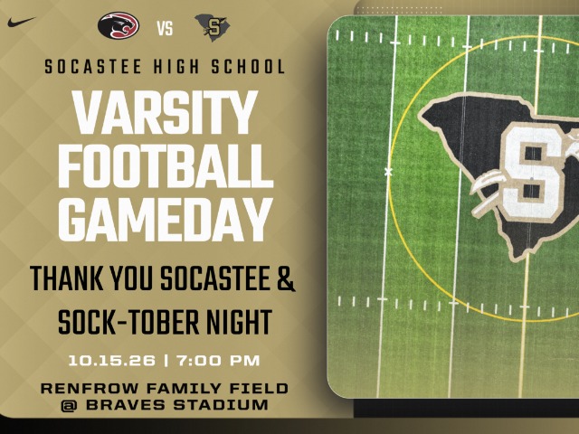 Thank You Socastee and Sock-Tober Night vs Carolina Forsest 10/15/26