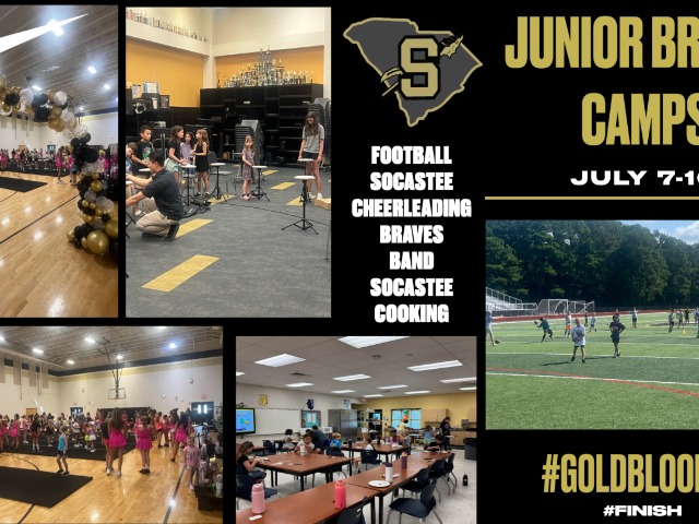 Week 4 of Junior Braves Camps: 138 Campers for Football, Cheerleading, Band, & Cooking!