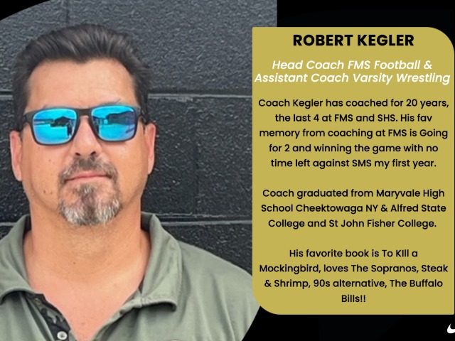 Monday Meet the Coaches: Robert Kegler