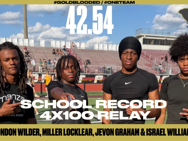 Braves Break 4X100 Meter Relay Record!