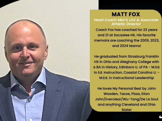 Monday Meet the Coaches: Matt Fox