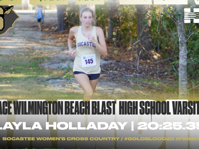 Layla Holladay wins the Wilmington Beach Blast HS Varsity Race