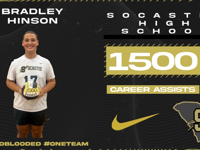 Bradley Hinson records his 1500 career assist!! 