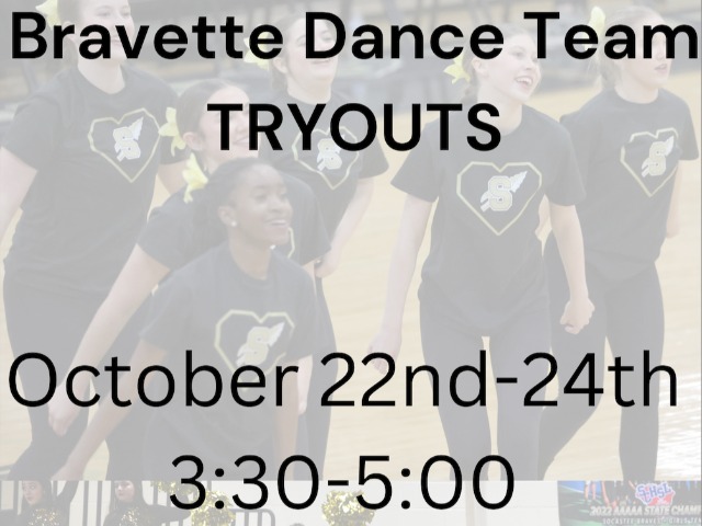 Winter Bravette Tryouts 10/22-10/24