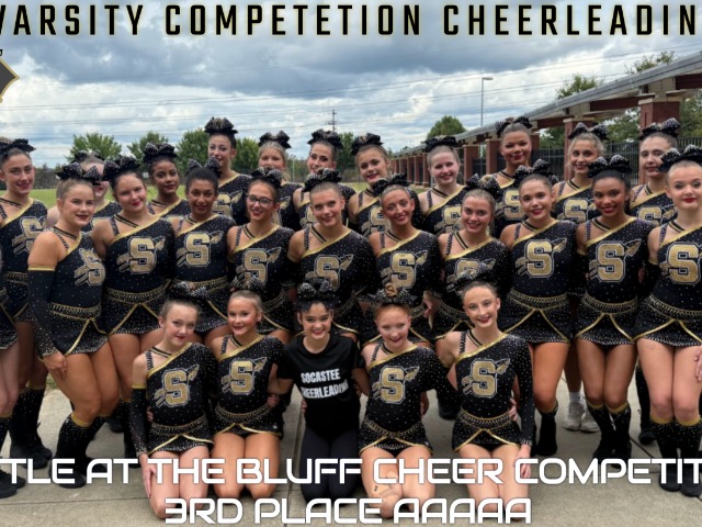 Competition Cheer Places 3rd in AAAAA @ The Battle of the Bluff Invitational 