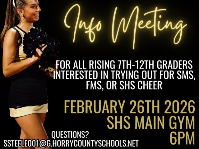 Interest Meeting for ALL SHS, FMS, & SMS Prospective Cheerleaders 