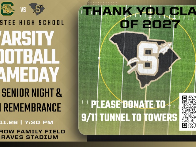 Varsity Football vs Conway 9/11 7:30 - Fall Senior Night & 9/11 Remembrance