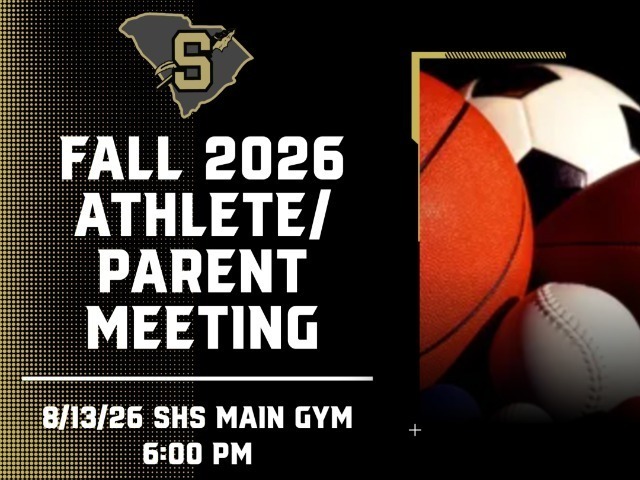 Fall 2026 Parent Meeting 8/13 Main Gym 6:00