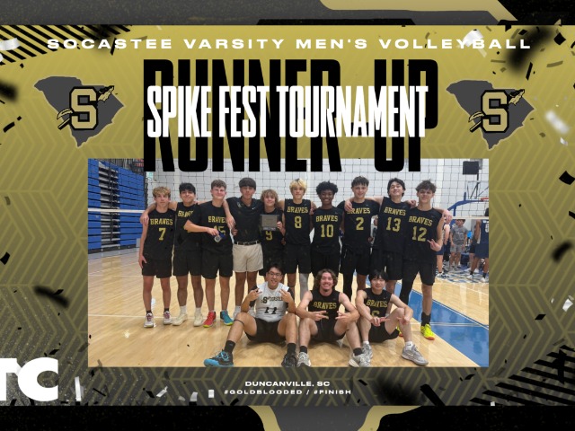 Braves Varsity Volleyball finishes Runner UP at Byrnes Spike Fest