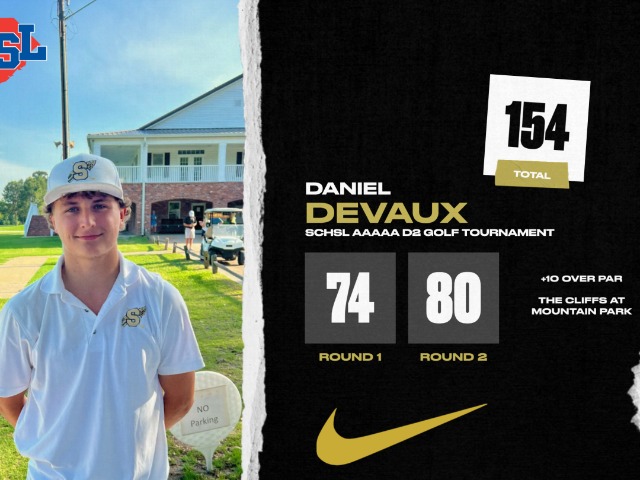 Daniel DeVaux finishes AAAAA D2 Golf Tournament T-42