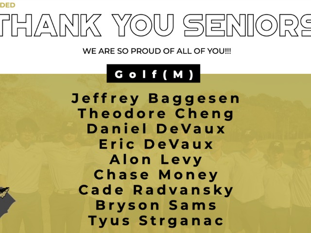 Thank you Men's Golf Seniors!!